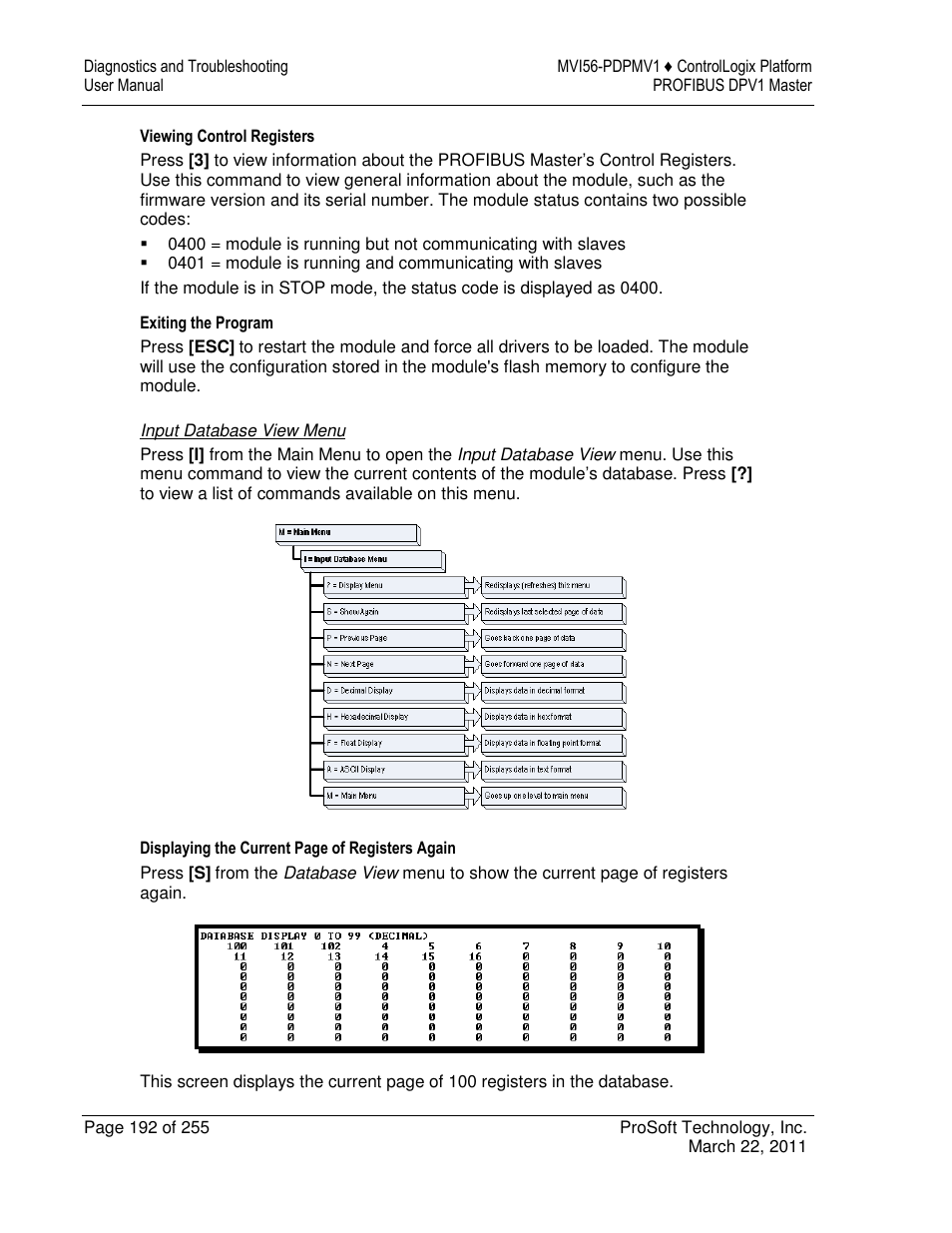 ProSoft Technology MVI56-PDPMV1 User Manual | Page 192 / 255