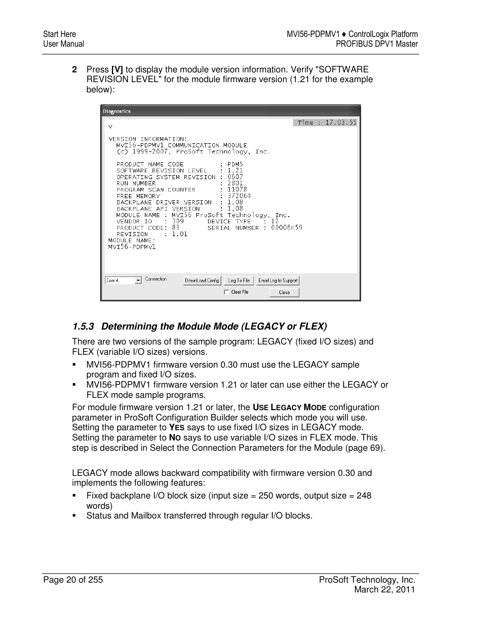 ProSoft Technology MVI56-PDPMV1 User Manual | Page 20 / 255