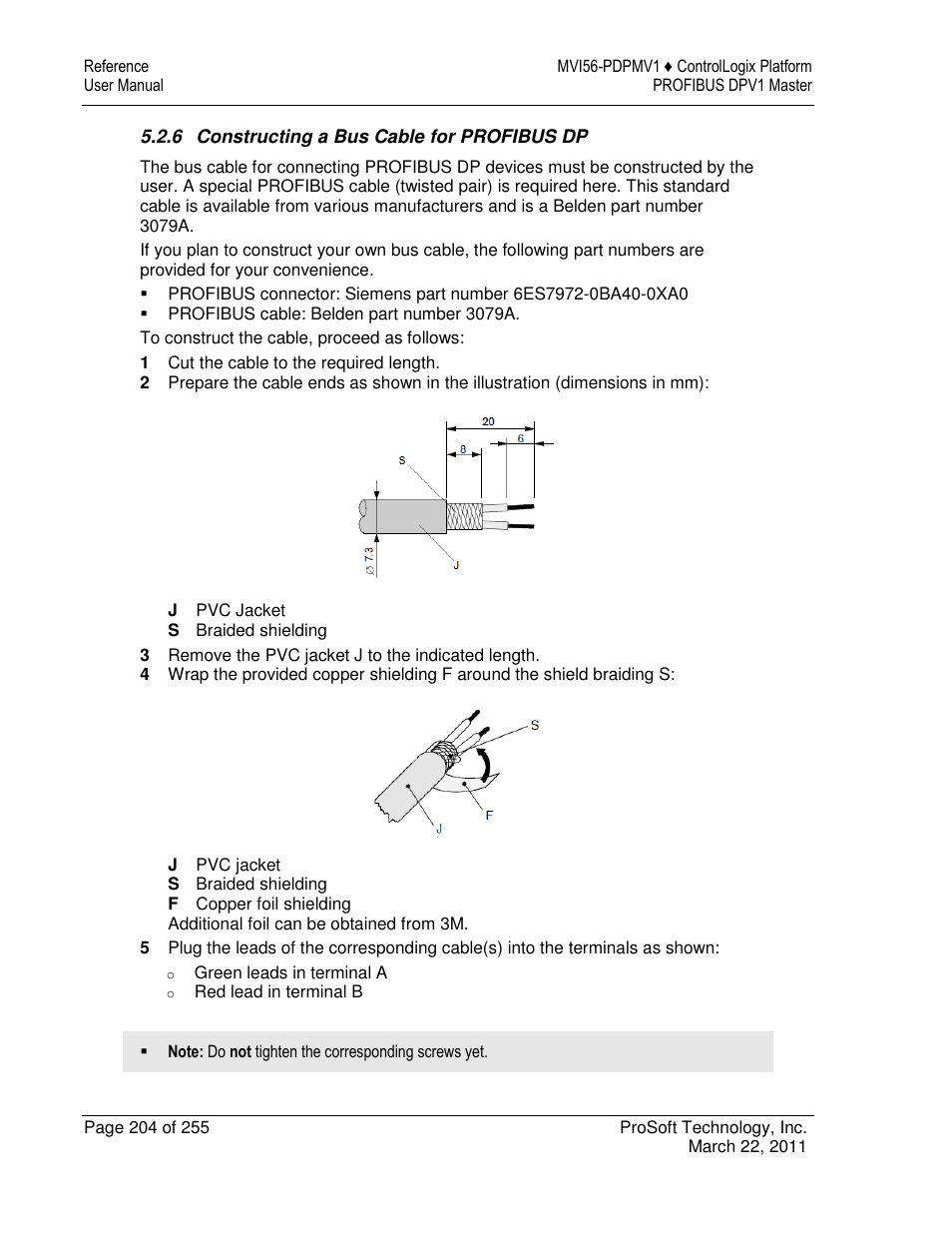 ProSoft Technology MVI56-PDPMV1 User Manual | Page 204 / 255