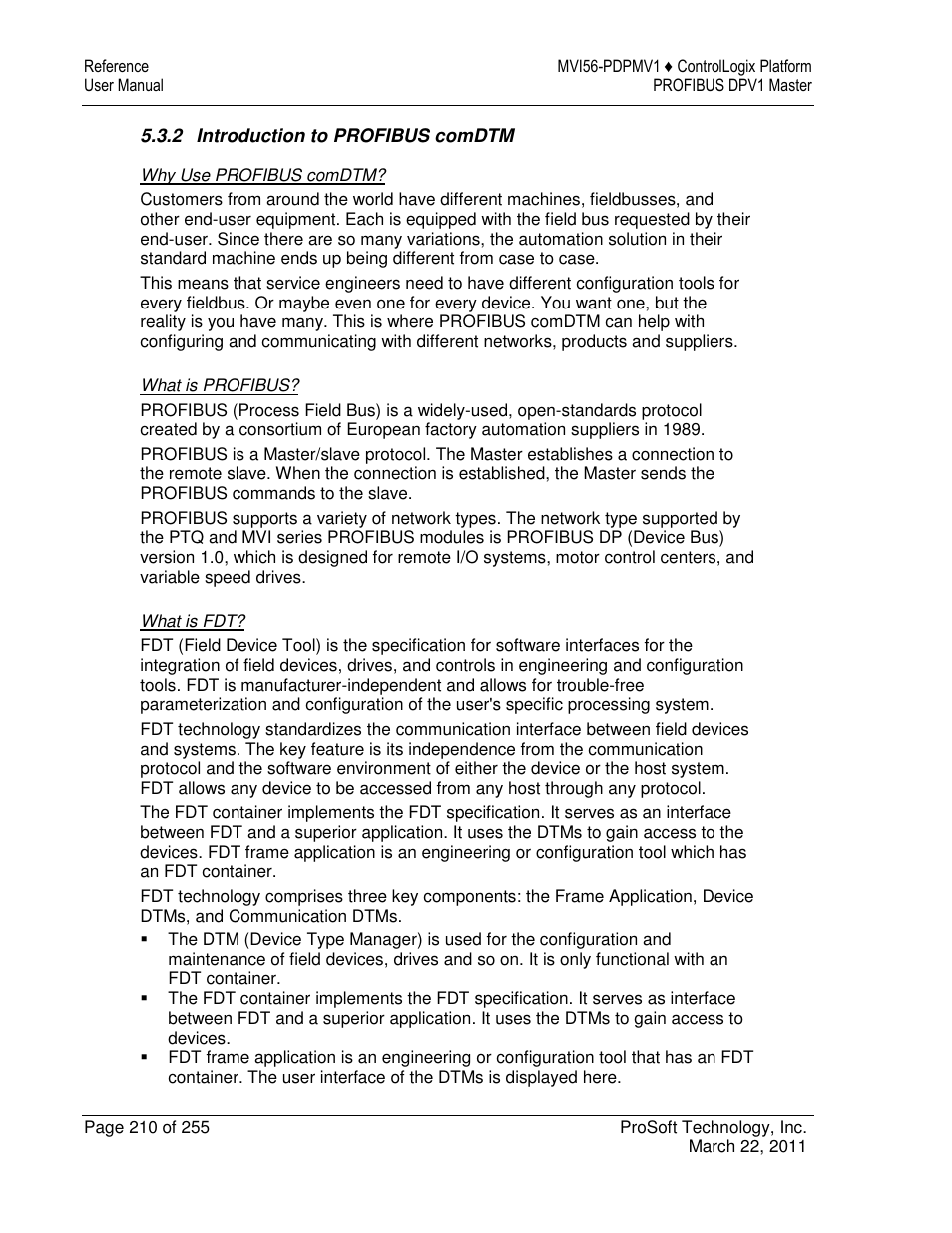 ProSoft Technology MVI56-PDPMV1 User Manual | Page 210 / 255