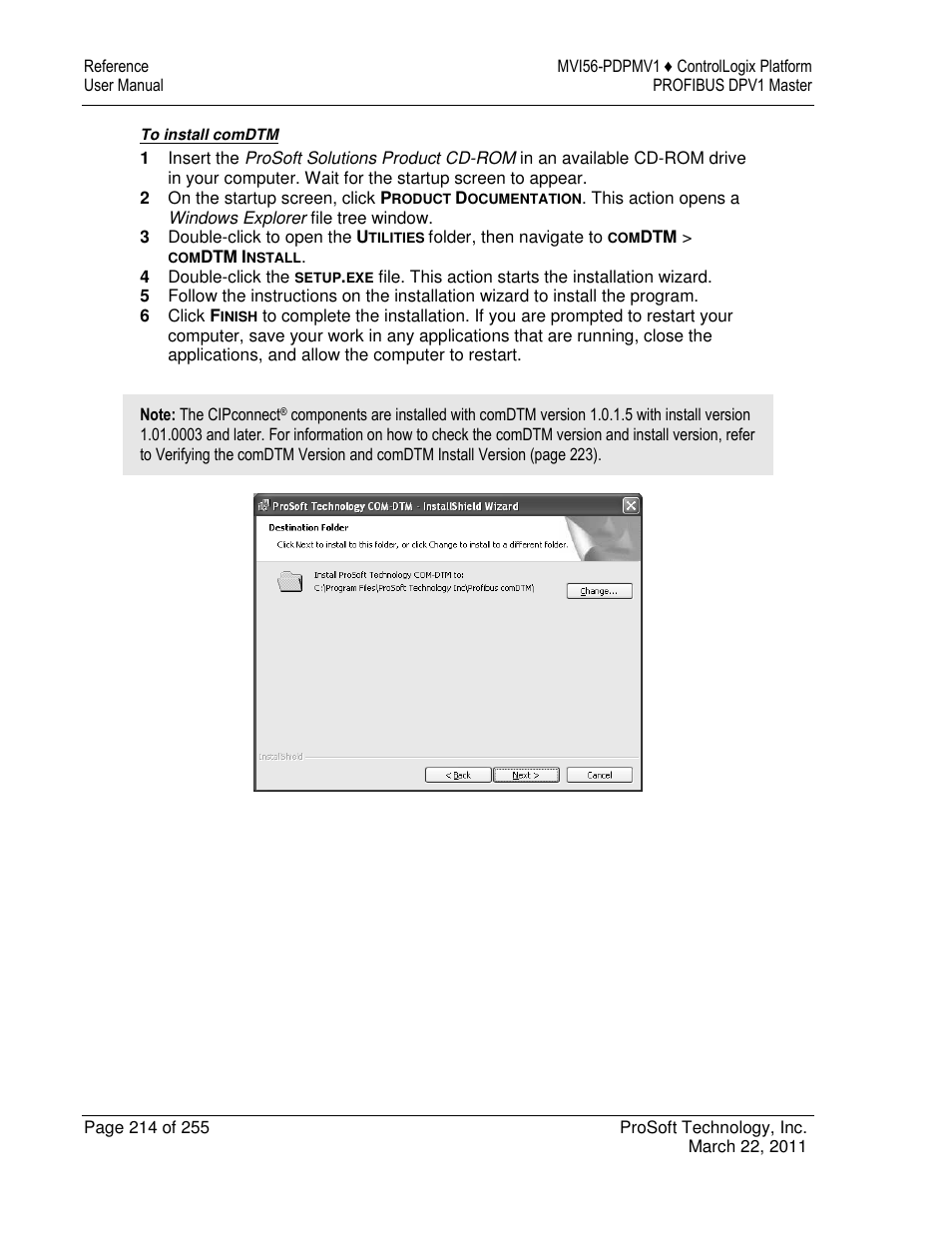 ProSoft Technology MVI56-PDPMV1 User Manual | Page 214 / 255
