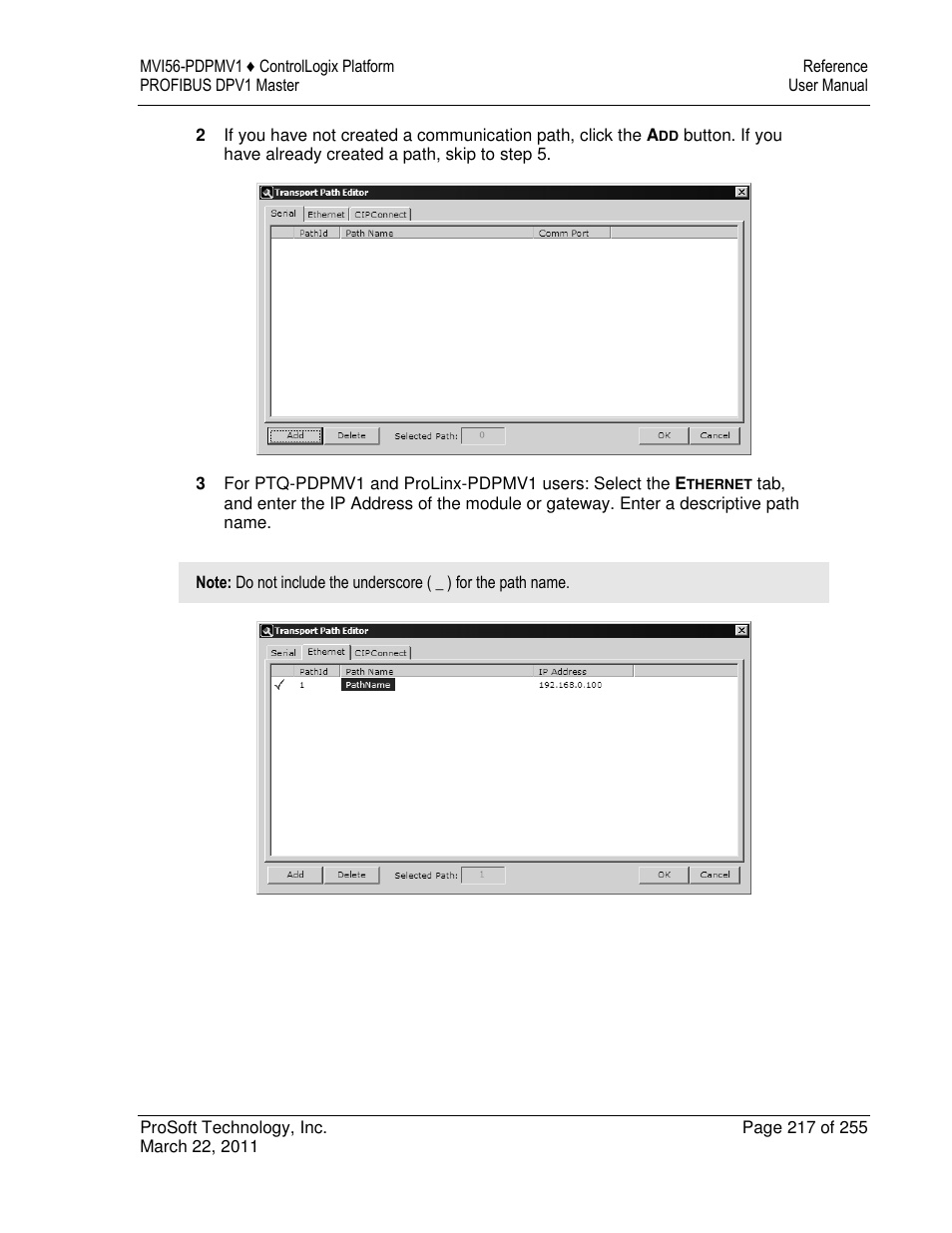 ProSoft Technology MVI56-PDPMV1 User Manual | Page 217 / 255