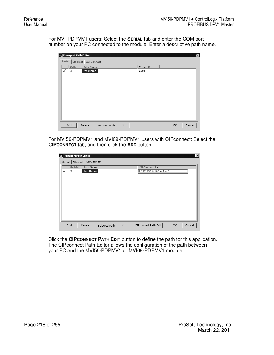 ProSoft Technology MVI56-PDPMV1 User Manual | Page 218 / 255