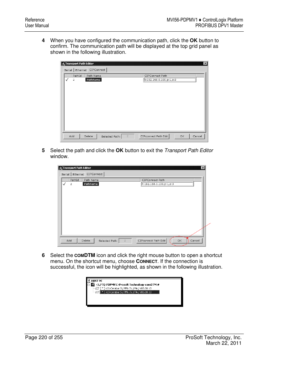 ProSoft Technology MVI56-PDPMV1 User Manual | Page 220 / 255