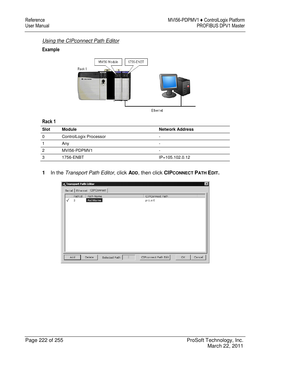 ProSoft Technology MVI56-PDPMV1 User Manual | Page 222 / 255