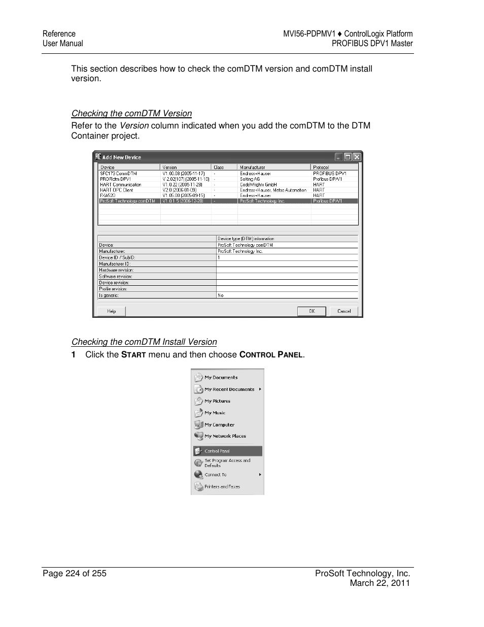 ProSoft Technology MVI56-PDPMV1 User Manual | Page 224 / 255