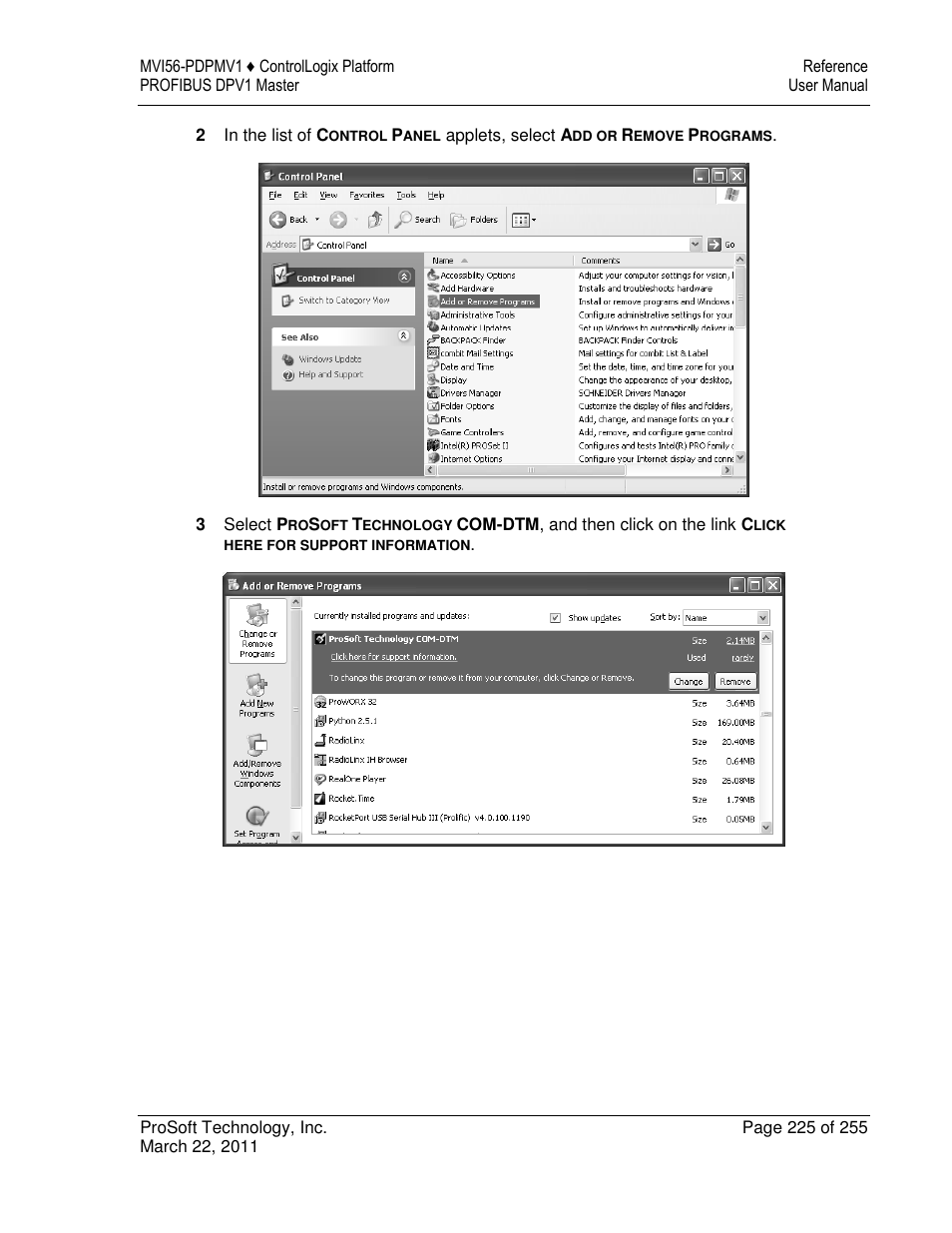 ProSoft Technology MVI56-PDPMV1 User Manual | Page 225 / 255