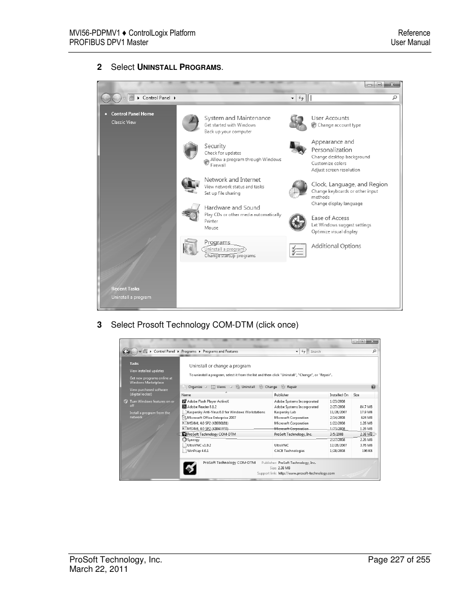 ProSoft Technology MVI56-PDPMV1 User Manual | Page 227 / 255