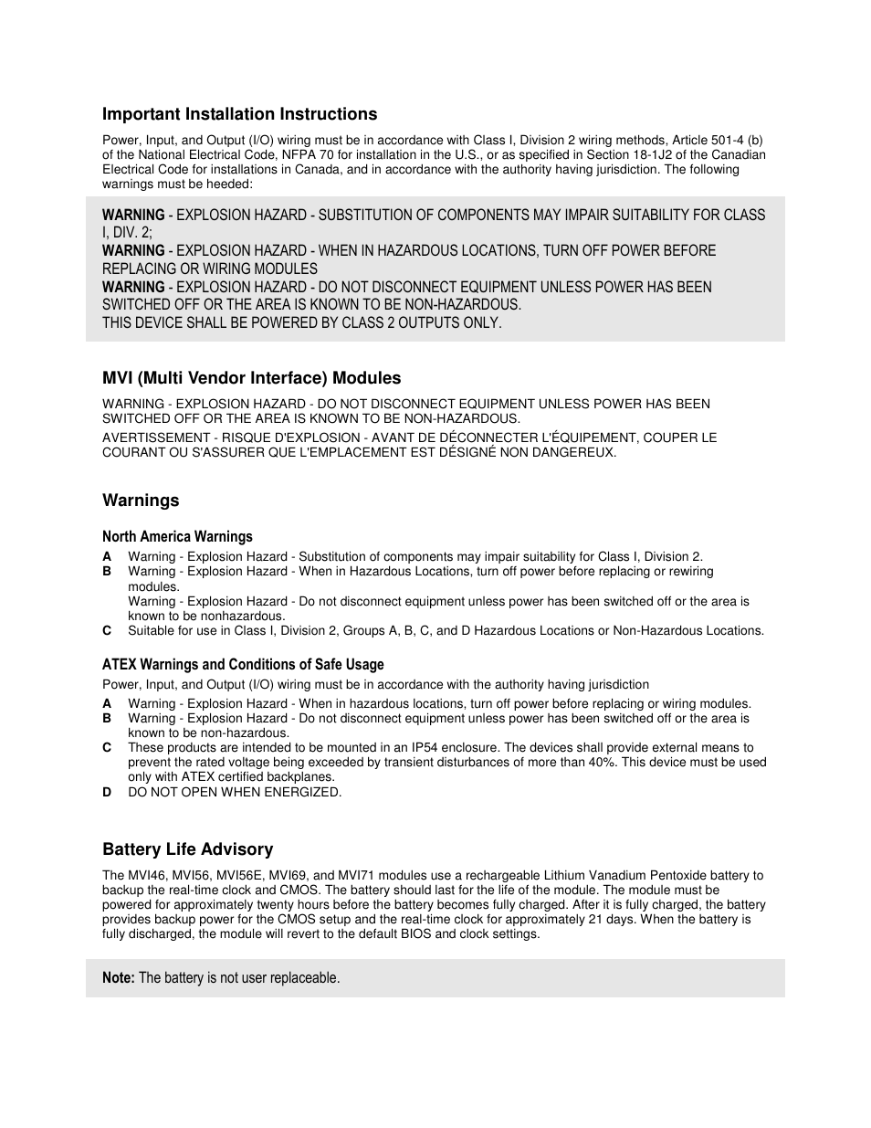 ProSoft Technology MVI56-PDPMV1 User Manual | Page 3 / 255