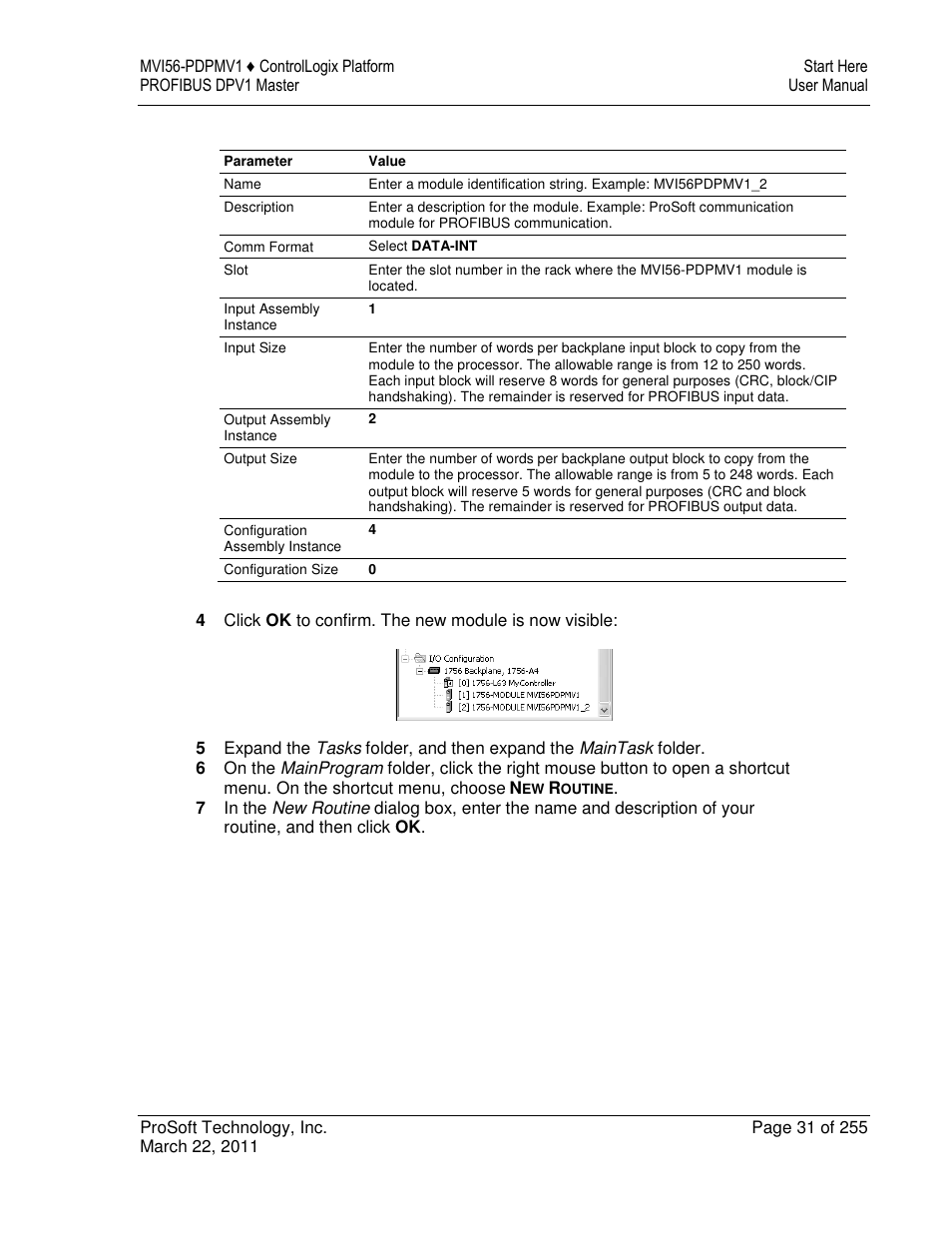 ProSoft Technology MVI56-PDPMV1 User Manual | Page 31 / 255