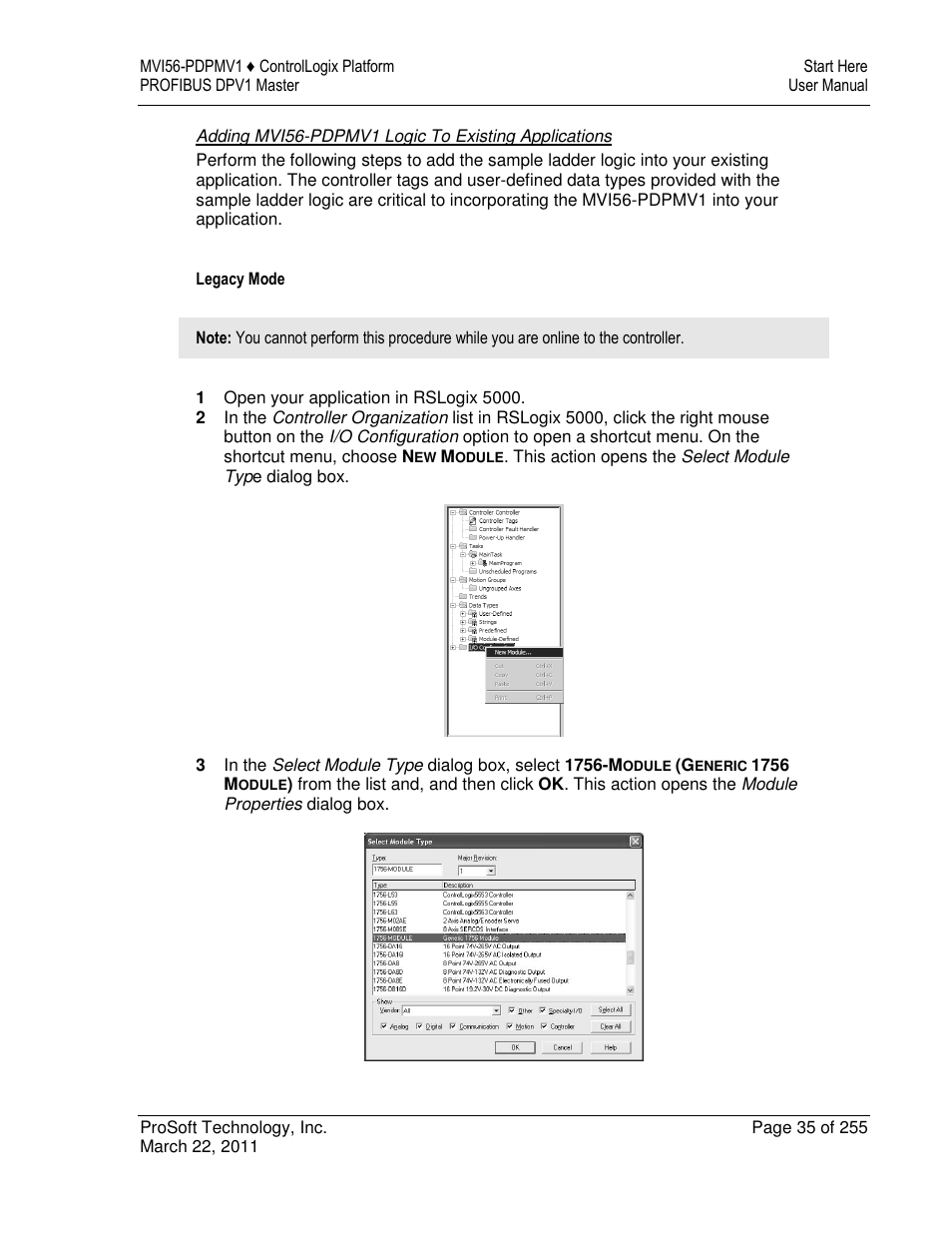 ProSoft Technology MVI56-PDPMV1 User Manual | Page 35 / 255