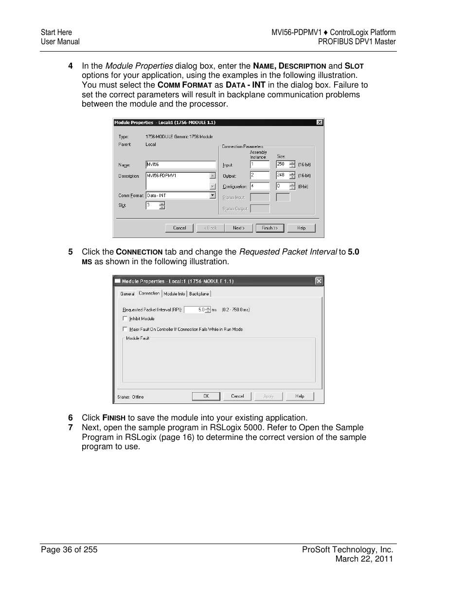 ProSoft Technology MVI56-PDPMV1 User Manual | Page 36 / 255
