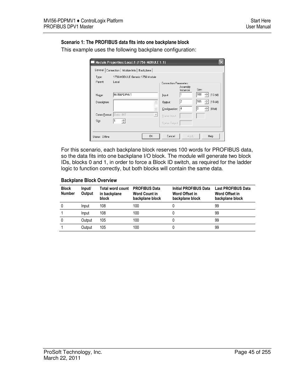 ProSoft Technology MVI56-PDPMV1 User Manual | Page 45 / 255
