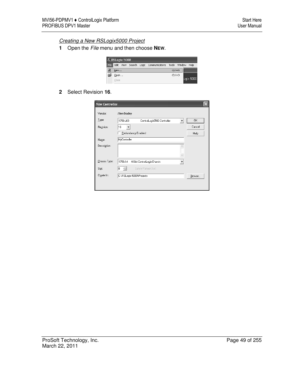 ProSoft Technology MVI56-PDPMV1 User Manual | Page 49 / 255