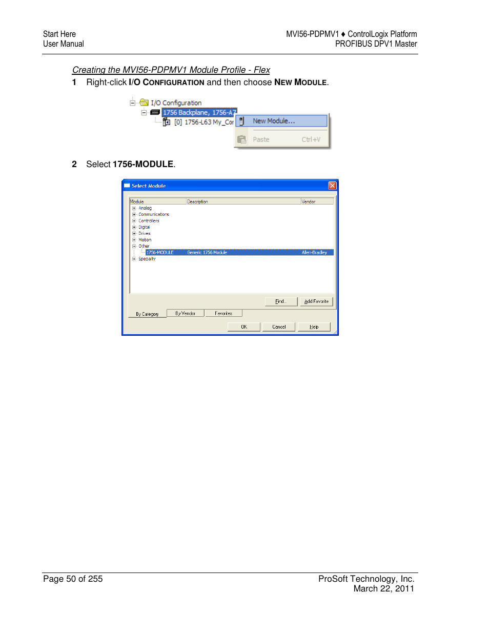 ProSoft Technology MVI56-PDPMV1 User Manual | Page 50 / 255
