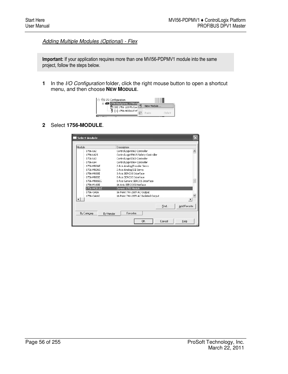 ProSoft Technology MVI56-PDPMV1 User Manual | Page 56 / 255