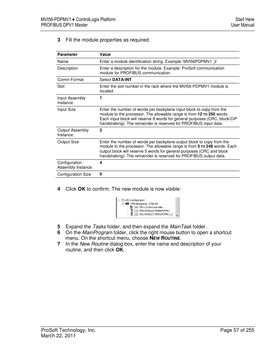 ProSoft Technology MVI56-PDPMV1 User Manual | Page 57 / 255