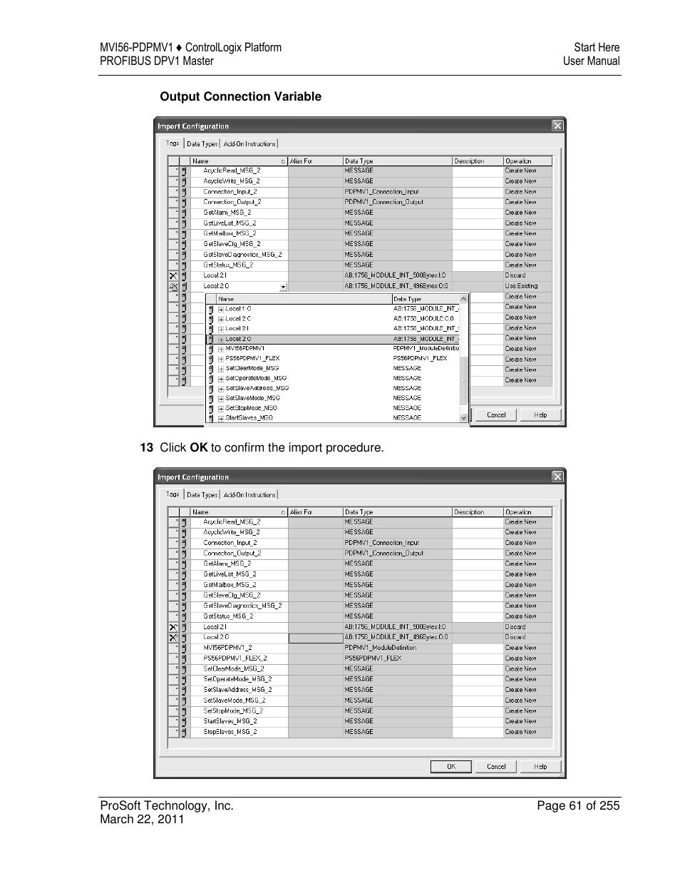 ProSoft Technology MVI56-PDPMV1 User Manual | Page 61 / 255