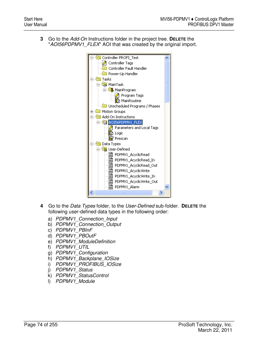 ProSoft Technology MVI56-PDPMV1 User Manual | Page 74 / 255