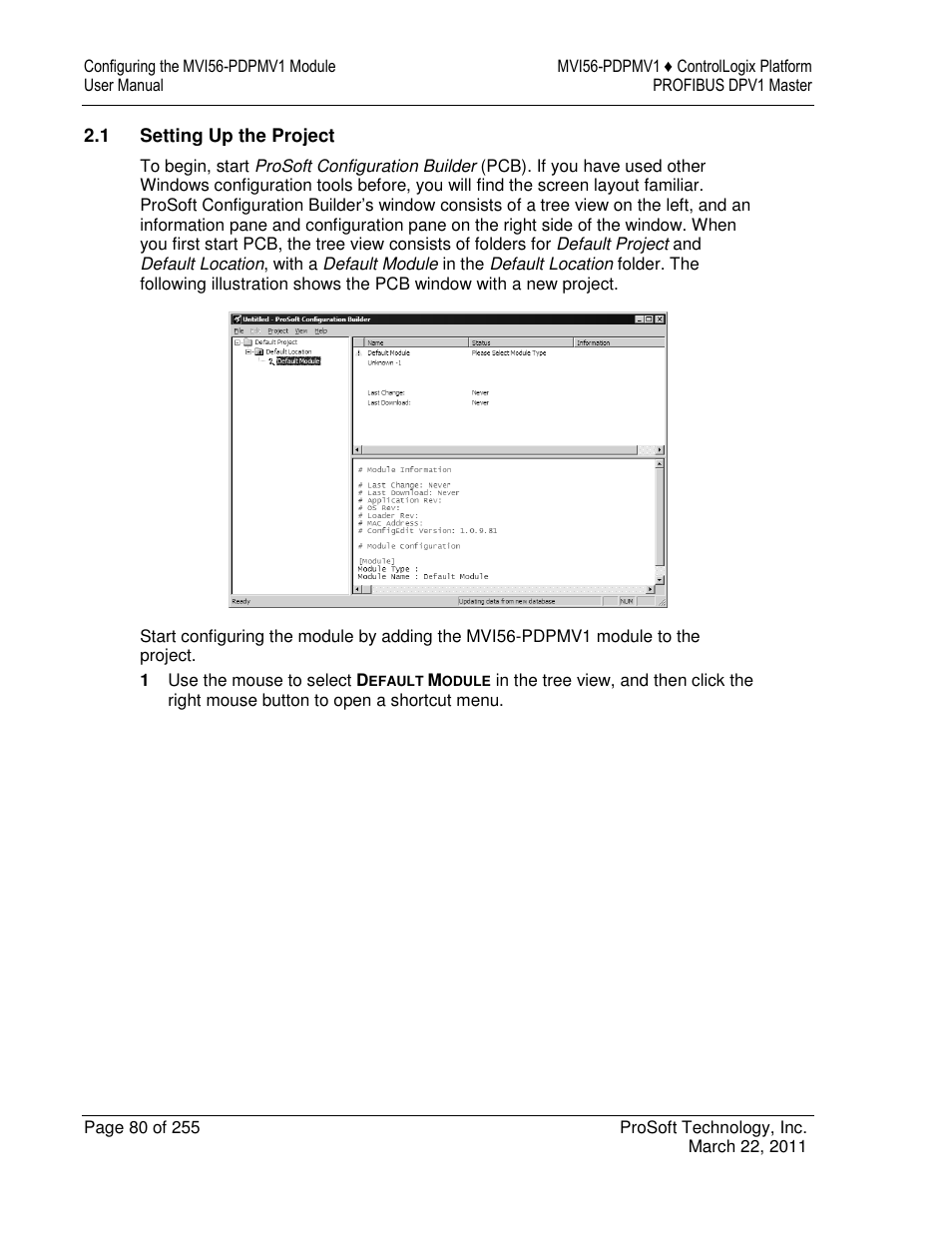 ProSoft Technology MVI56-PDPMV1 User Manual | Page 80 / 255