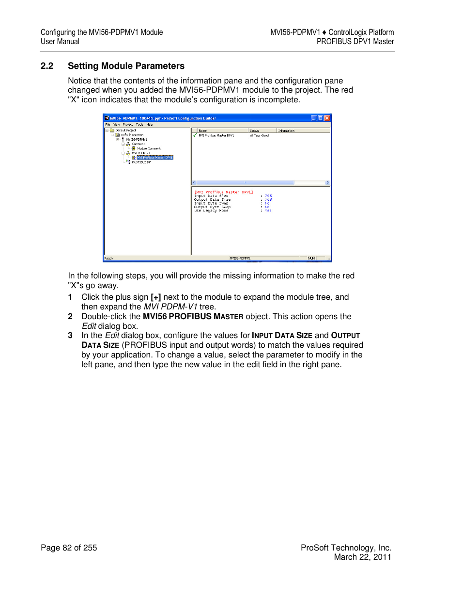 ProSoft Technology MVI56-PDPMV1 User Manual | Page 82 / 255