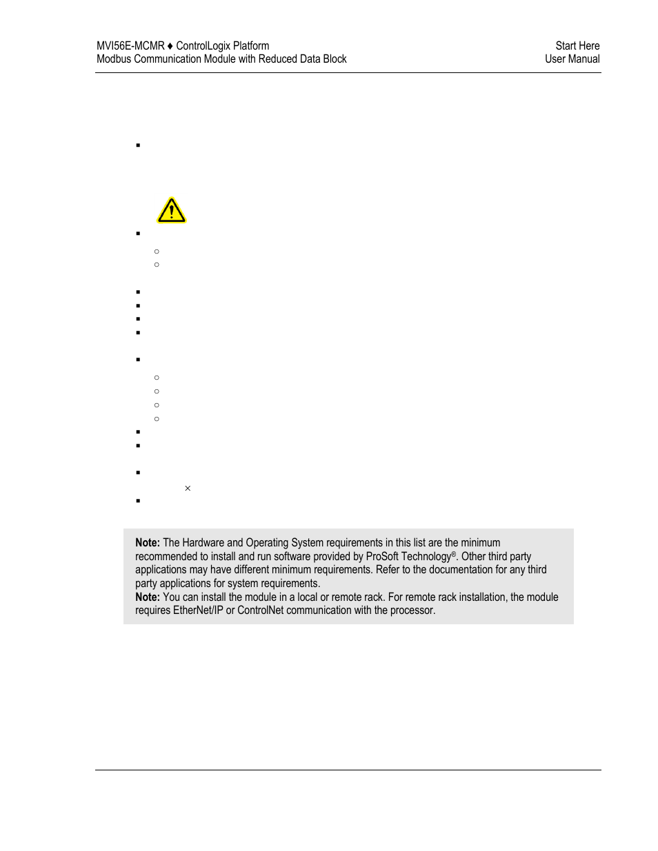 System requirements | ProSoft Technology MVI56E-MCMR User Manual | Page 13 / 225