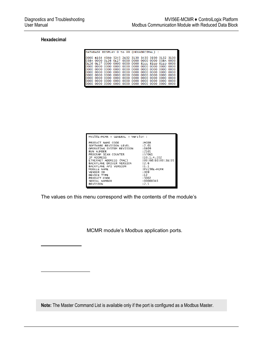 ProSoft Technology MVI56E-MCMR User Manual | Page 132 / 225