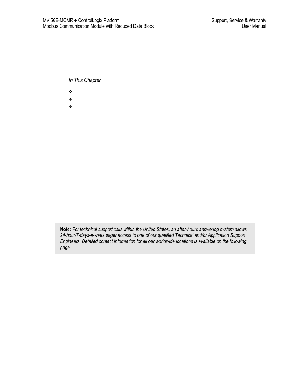 7support, service & warranty | ProSoft Technology MVI56E-MCMR User Manual | Page 219 / 225