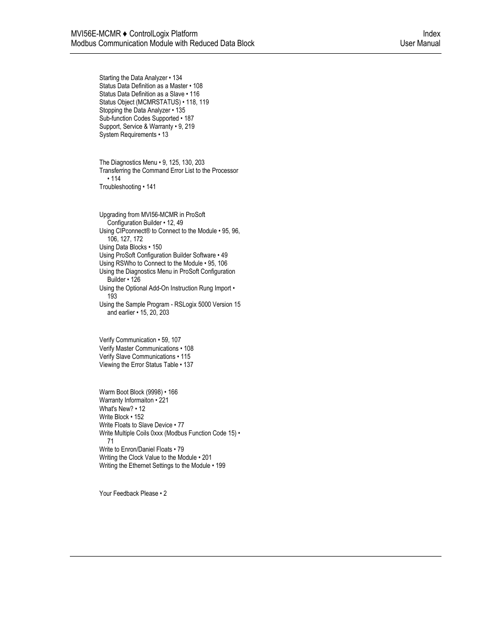 ProSoft Technology MVI56E-MCMR User Manual | Page 225 / 225