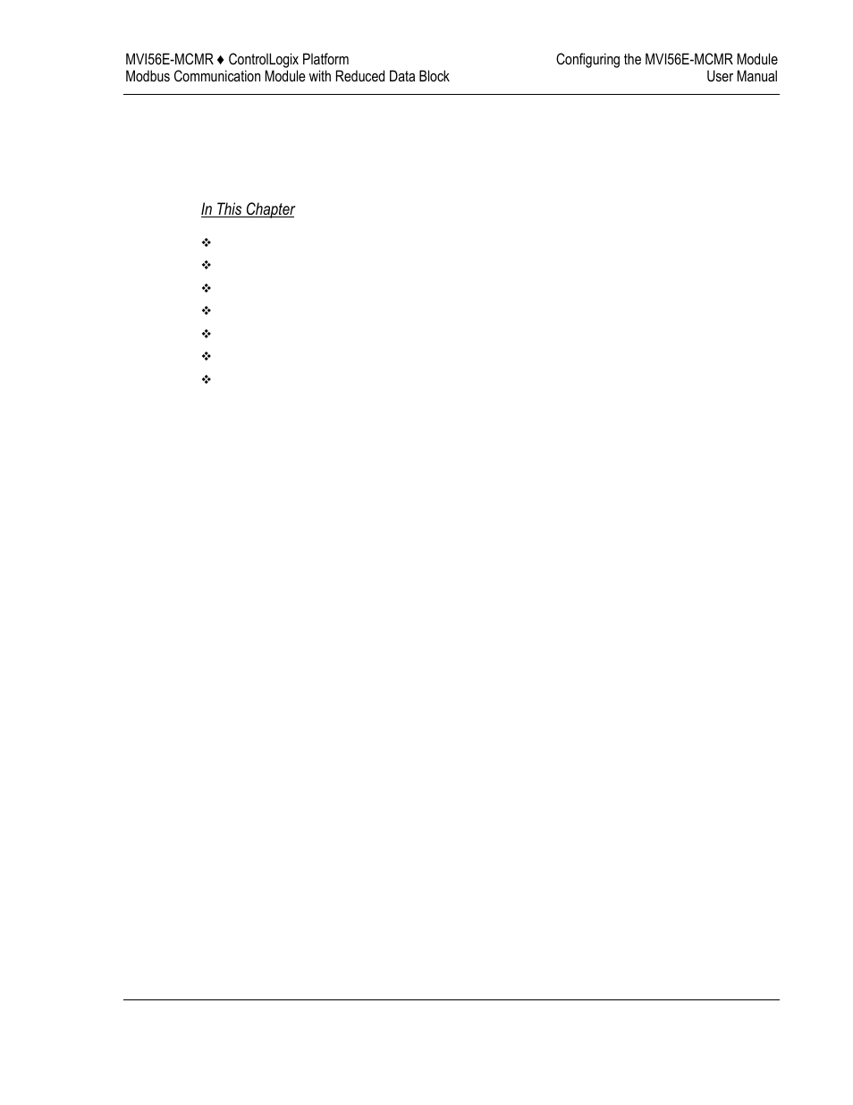 2configuring the mvi56e-mcmr module | ProSoft Technology MVI56E-MCMR User Manual | Page 47 / 225