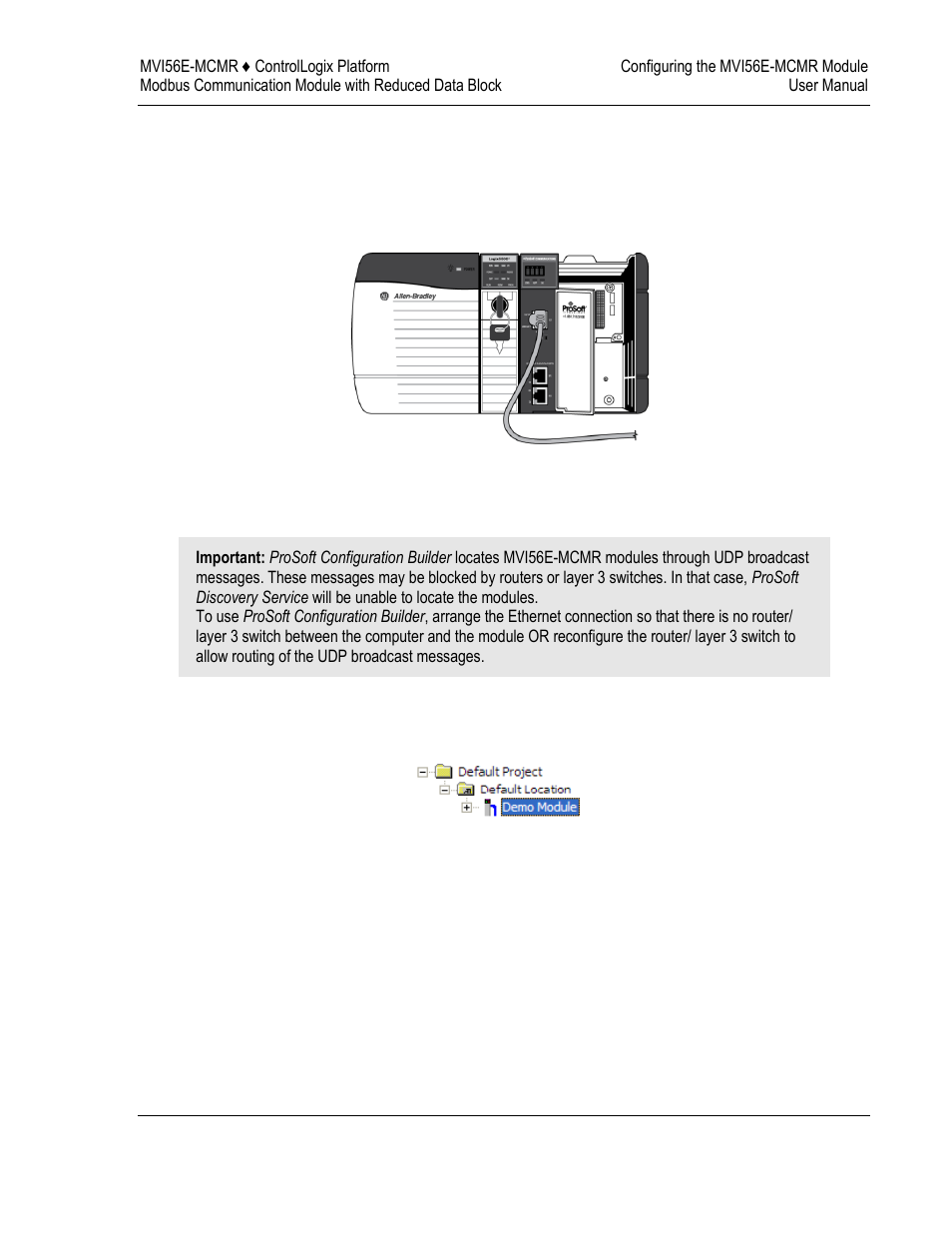 Connecting your pc to the module's ethernet port | ProSoft Technology MVI56E-MCMR User Manual | Page 91 / 225
