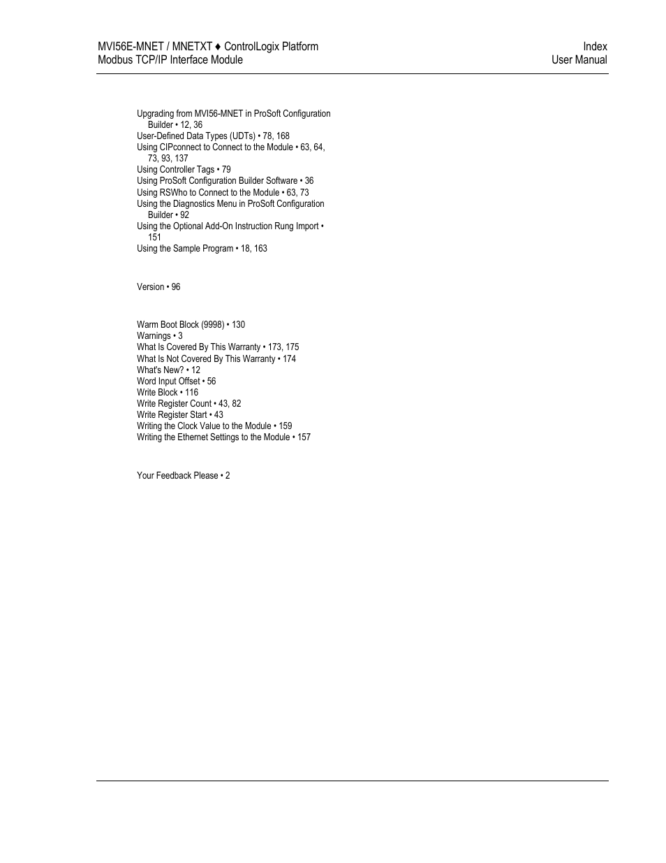 ProSoft Technology MVI56E-MNET/MNETXT User Manual | Page 181 / 181
