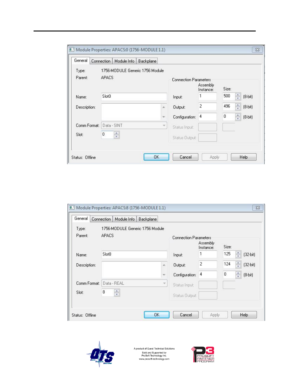 Connection for real data | ProSoft Technology CLX-APACS User Manual | Page 17 / 53