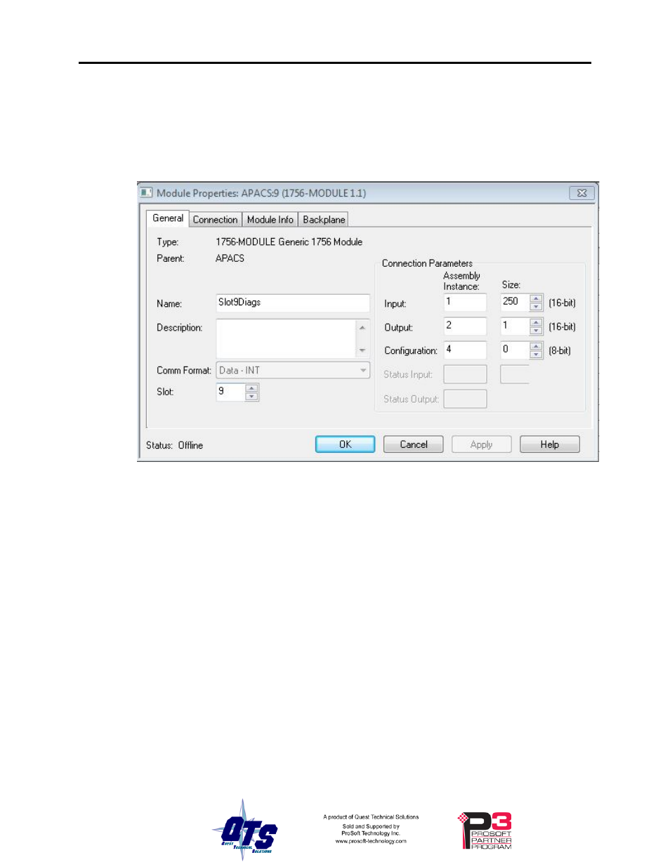 Connection for diagnostic data, Selecting an rpi | ProSoft Technology CLX-APACS User Manual | Page 18 / 53