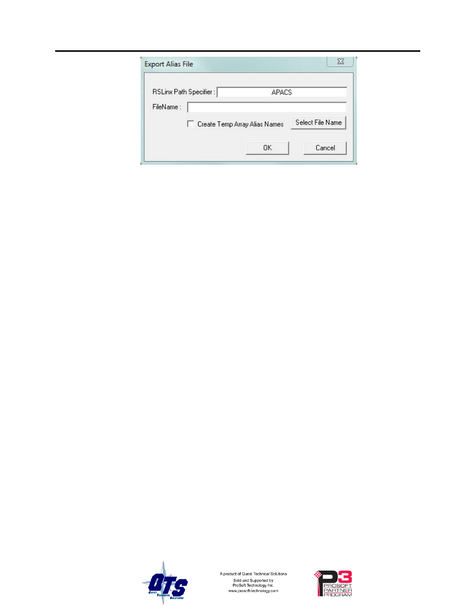 Importing aliases in rslogix 5000, Alias format | ProSoft Technology CLX-APACS User Manual | Page 29 / 53