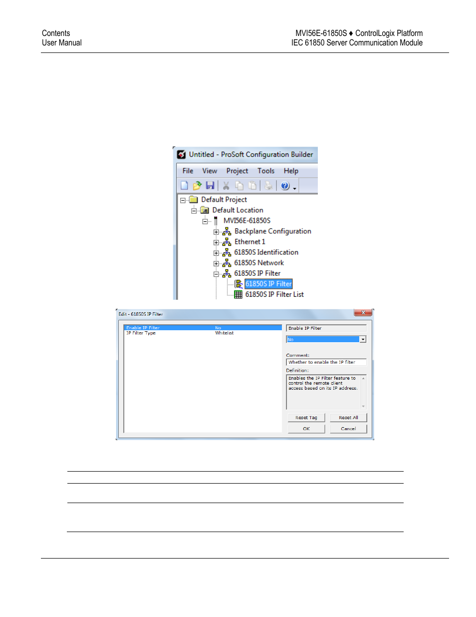 61850s ip filter | ProSoft Technology MVI56E-61850S User Manual | Page 26 / 81