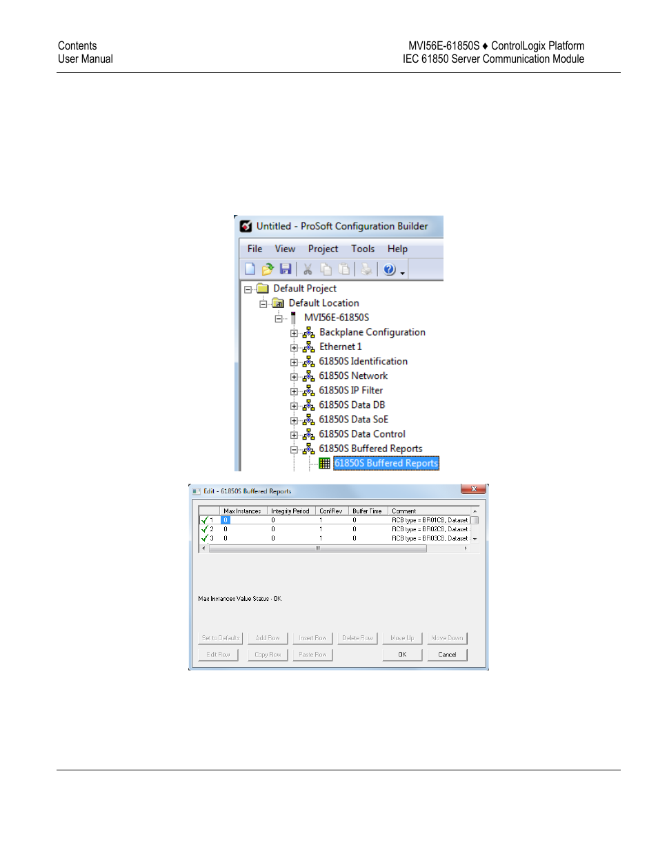 61850s buffered reports | ProSoft Technology MVI56E-61850S User Manual | Page 34 / 81