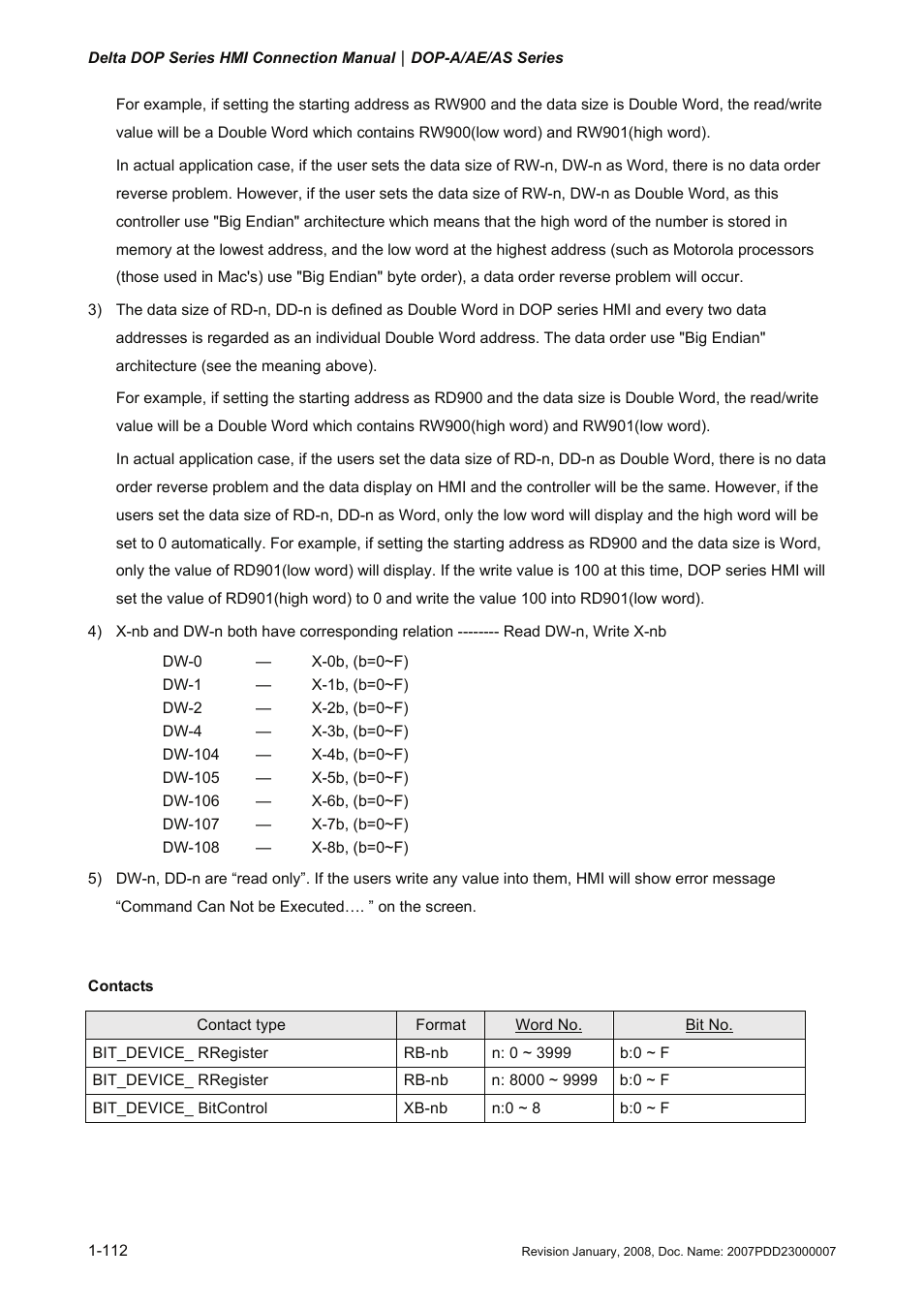 Delta Electronics Network Device DOP-A/AE/AS User Manual | Page 113 / 137