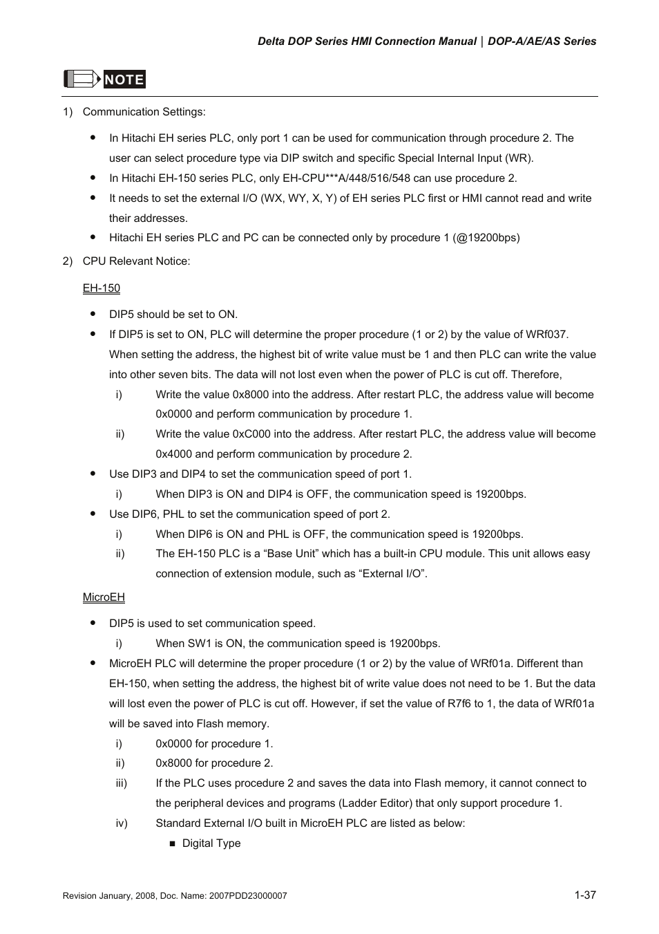 Delta Electronics Network Device DOP-A/AE/AS User Manual | Page 38 / 137