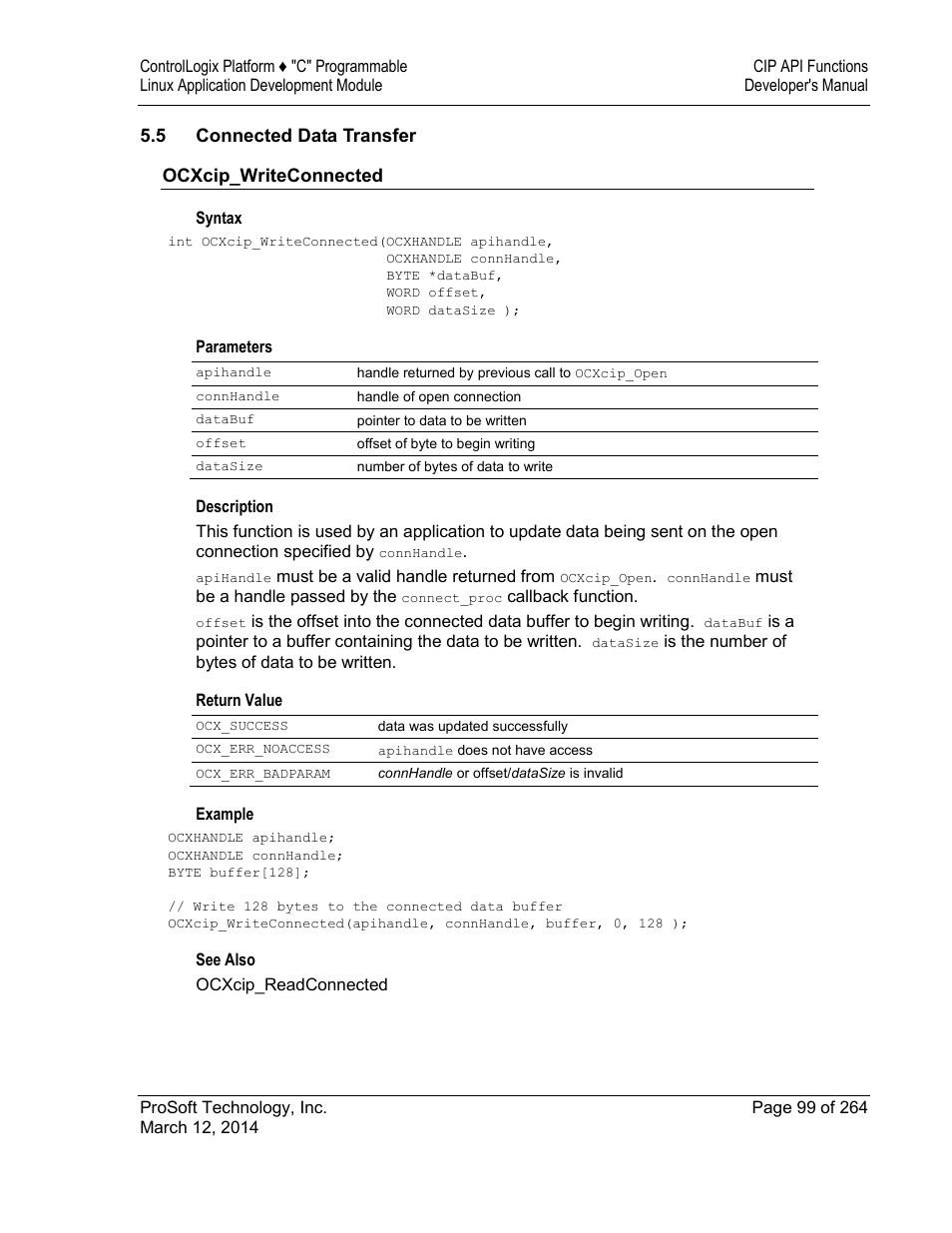 Connected data transfer | ProSoft Technology MVI56E-LDM User Manual | Page 105 / 264