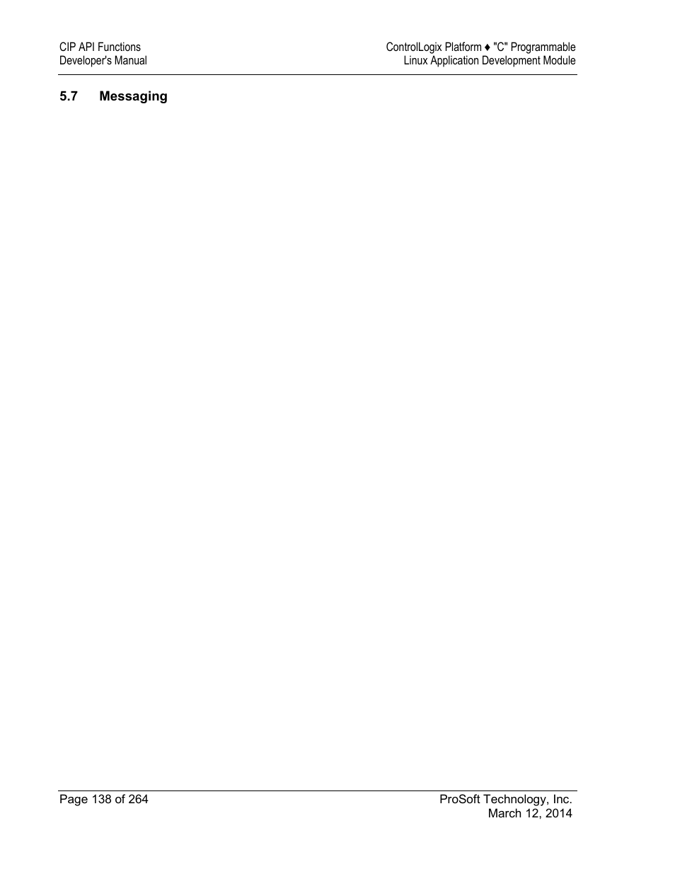 Messaging | ProSoft Technology MVI56E-LDM User Manual | Page 144 / 264