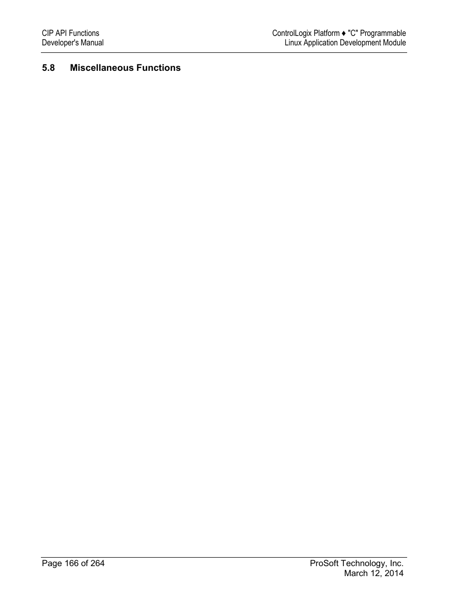 Miscellaneous functions | ProSoft Technology MVI56E-LDM User Manual | Page 172 / 264