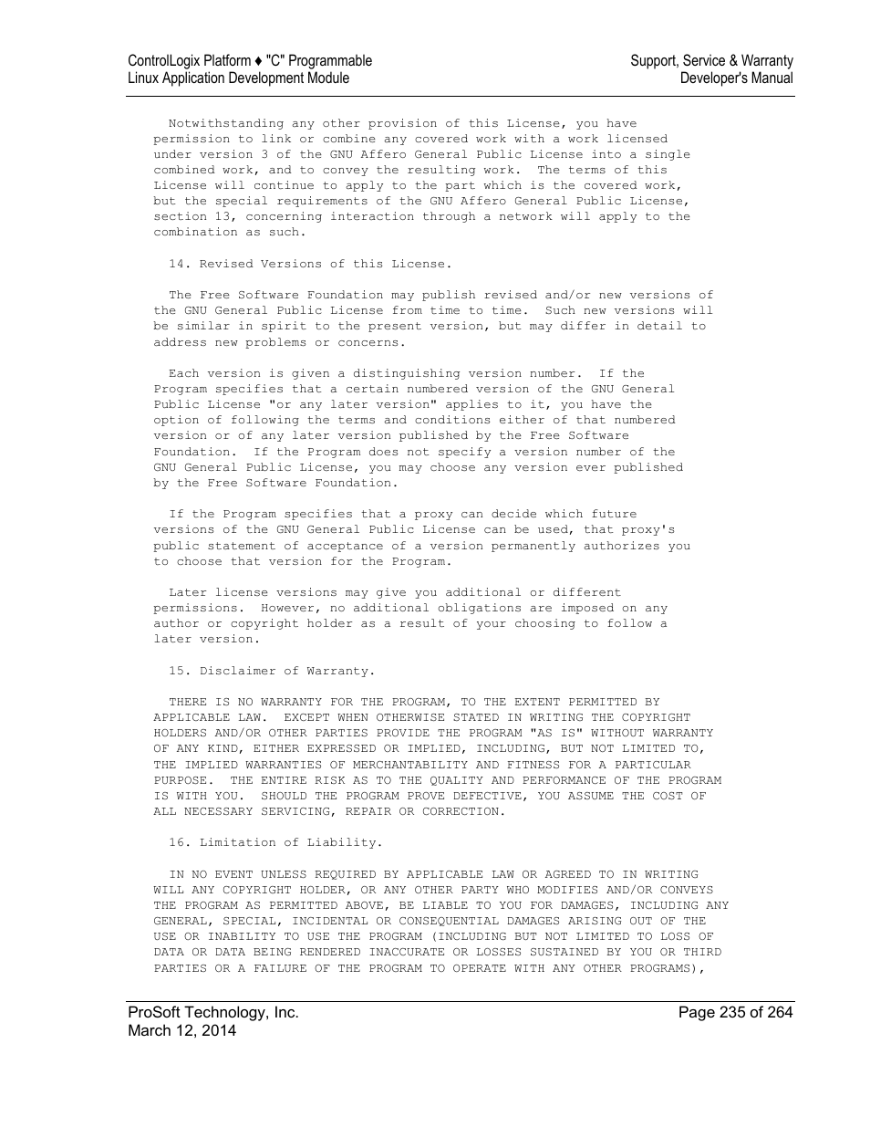 ProSoft Technology MVI56E-LDM User Manual | Page 241 / 264