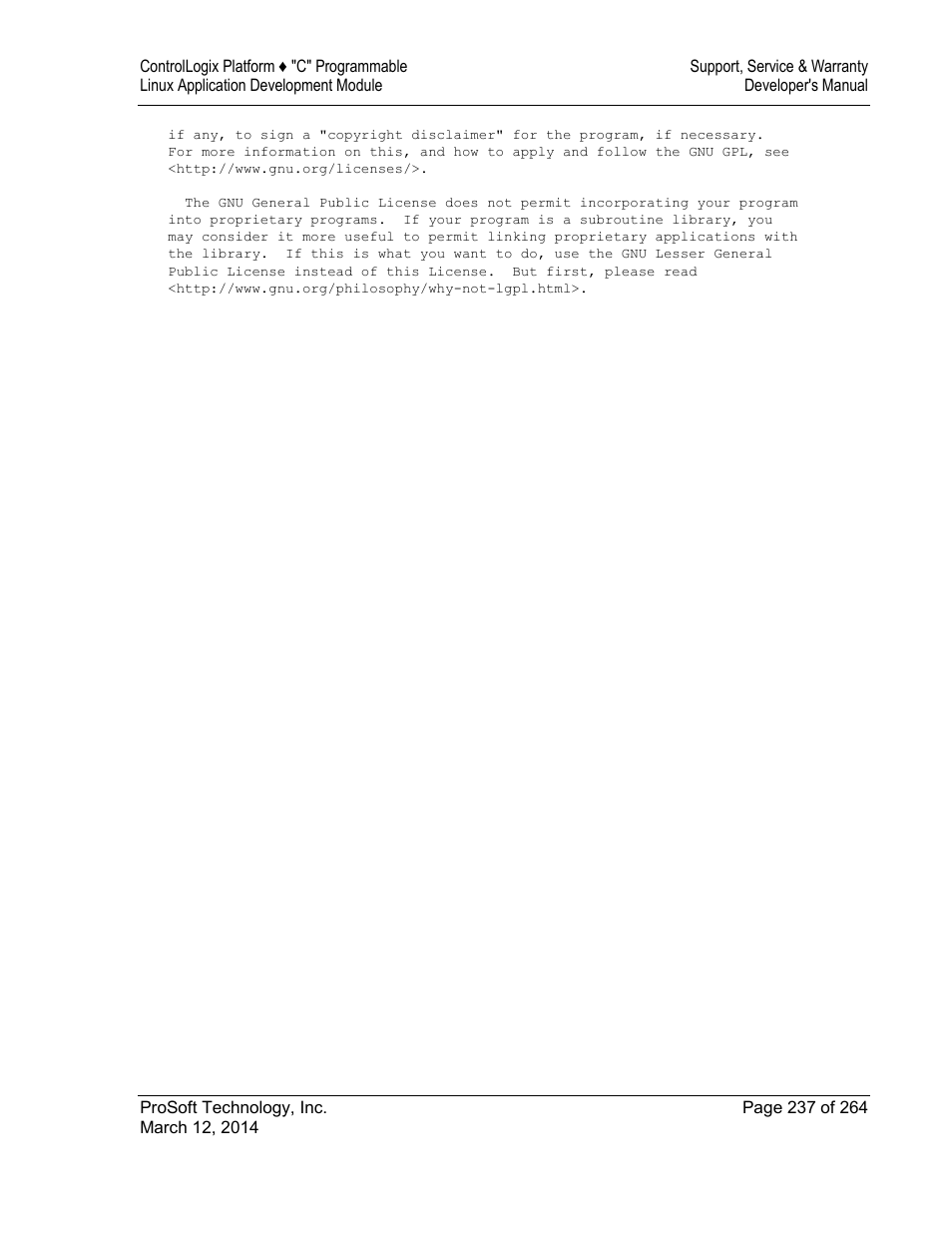 ProSoft Technology MVI56E-LDM User Manual | Page 243 / 264