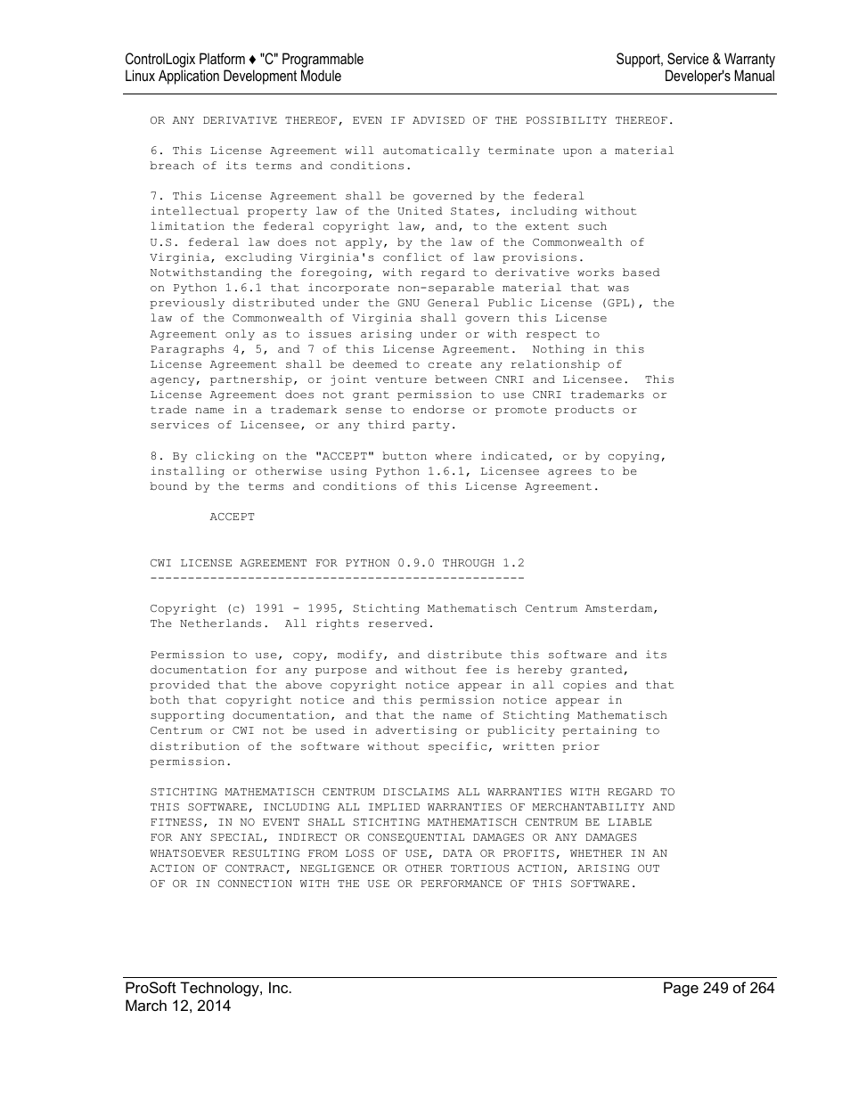 ProSoft Technology MVI56E-LDM User Manual | Page 255 / 264