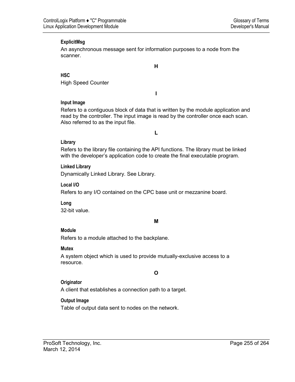 ProSoft Technology MVI56E-LDM User Manual | Page 261 / 264