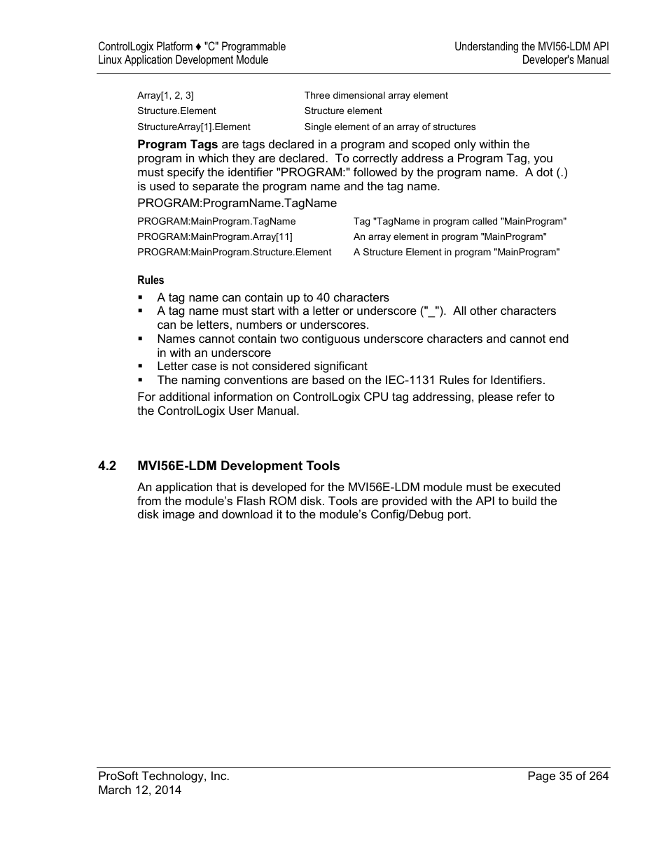 Mvi56e-ldm development tools | ProSoft Technology MVI56E-LDM User Manual | Page 41 / 264