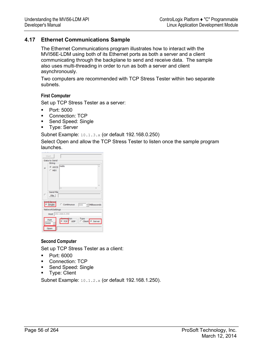 ProSoft Technology MVI56E-LDM User Manual | Page 62 / 264