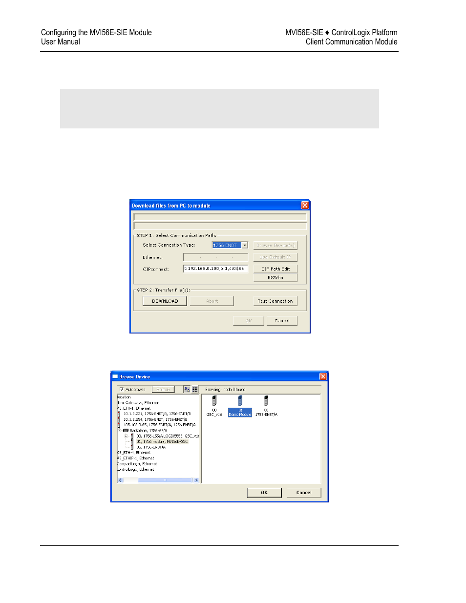 2 using rswho to connect to the module | ProSoft Technology MVI56E-SIE User Manual | Page 102 / 168