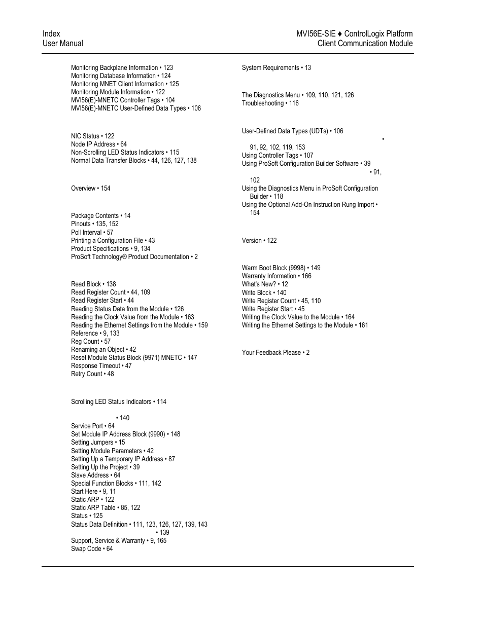 ProSoft Technology MVI56E-SIE User Manual | Page 168 / 168
